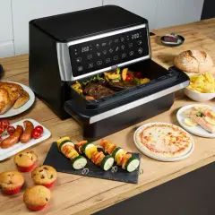 Air fryer przepisy obiad: pieczony kurczak, steki, ryba, frytki, szaszłyki, pizza, muffiny i więcej.